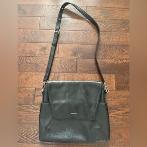 Black Matt & Nat Crossbody Black Fake Leather Bag